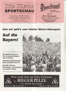 Bl 89/90 FC Bayern Munich - Bavarian 05 Uerdingen (Blue) - Picture 1 of 1