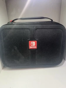 Genuine Nintendo Switch Carry Case Black Hard Shell Large Travel Delux Fast Post - Picture 1 of 7