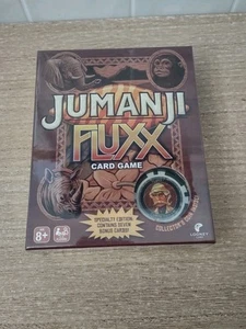 Jumanji Fluxx Gioco di Carte Cardinale SIGILLATO Looney Labs Sigillato Con Moneta Da Collezione - Foto 1 di 2