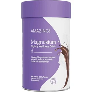 Amazing Oils Magnesium Wellness Drink Nightly Cacao & Chai 200g - Picture 1 of 3