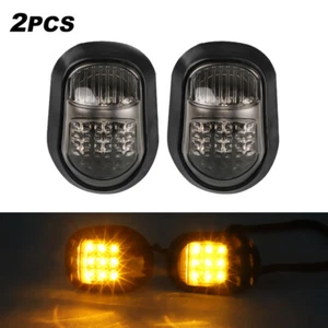 LED Turn Signal Indicator Amber Light Blinker Flush Mount Motorcycle Motorbike - Picture 1 of 12