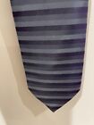 St Michael M&S Vintage Tie 100% Silk Stripes Stripy Purple Lilac