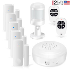 Smart Security System Diy No Monthly Wifi Alarm Kit App Push for Home Apartment