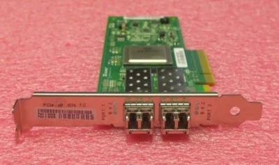 QLogic QLE2562 PCI-E 8Gb Dual Fibre HBA Host Bus Adapter Full Height + 2x SFP's - Image 1 of 4
