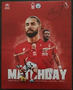 FELIPE, J SHELVEY & S AURIER - Signed 10x8 Photo - FOOTBALL - NOTTM FOREST - Picture 1 of 1