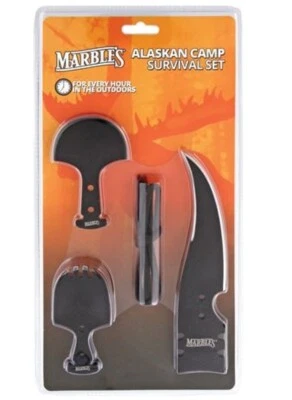 Canicas Alaska Camp Survival Set Cuchillo Lanza Ulu Spork Envío Gratis Foto 1 de 4