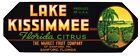 Original Crate Label Vintage Florida 1940S Rare Lake Kissimmee Sanford Groves