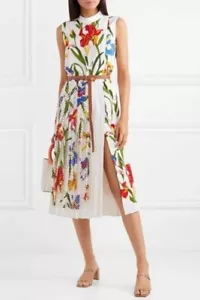 Nuovissimo abito senza maniche Paisley Tory Burch Carine stampa floreale taglia 12 - Foto 1 di 10