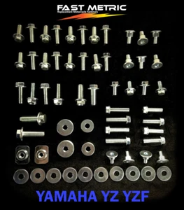 78PC BODY BOLT KIT YAMAHA YZ YZF PLASTICS FAIRING 80 85 125 250 250F 400 426 450 - Picture 1 of 2