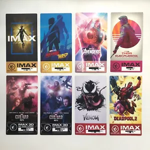 Marvel IMAX Ticket 8 Set - Venom Ant Man Deadpool Avengers Infinity War Endgame - Picture 1 of 12