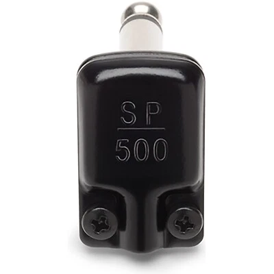 SquarePlug SP500BK Compact Soldered Right Angle 1/4'' Plug, Black Conn. - Image 1 of 2