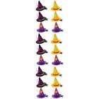 6 Sets Halloween Hairpin Material Witch Hat and Spider Shape Headdress