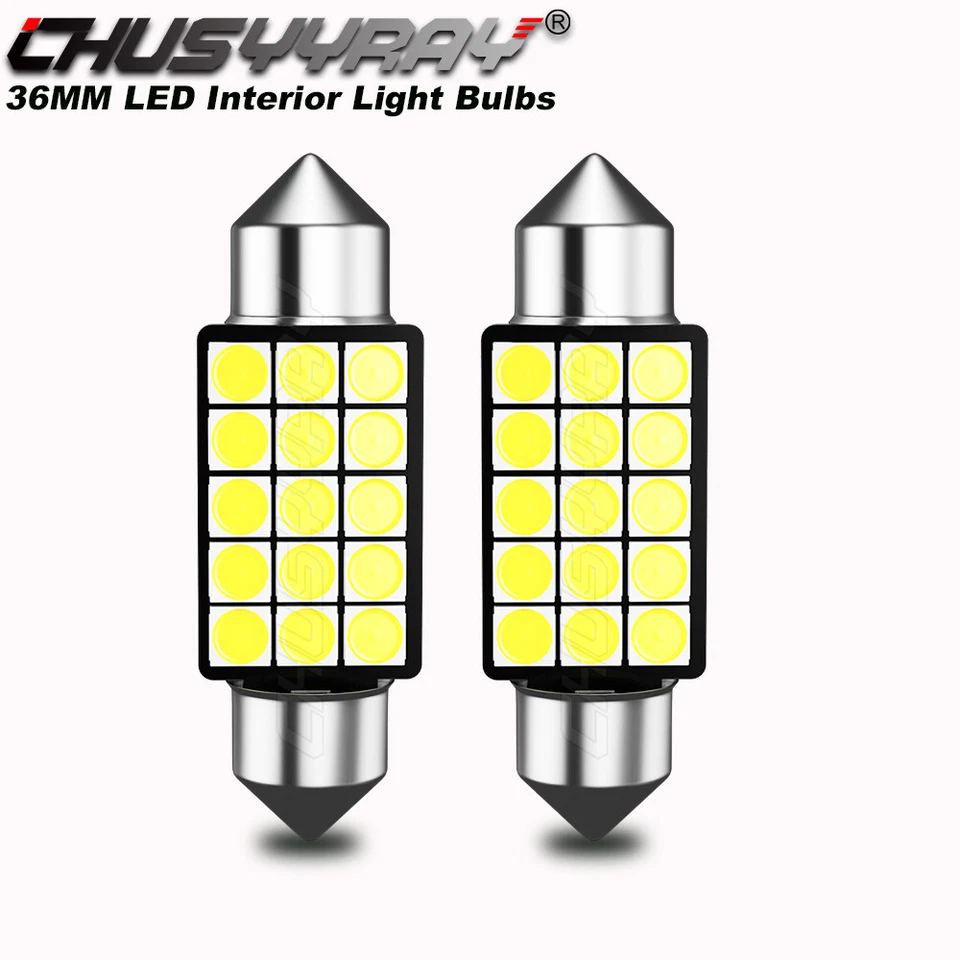 Para Mercedes-Benz SL550 2007-2012 Blanco LED Matrícula Bombillas Festón Foto 1 de 4