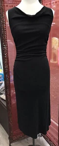 Monsoon Black Stretchy Sexy Fitted Evening Party Dress 8 Cruise Black Tie Formal - Picture 1 of 12