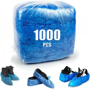 Überschuhe Einweg 1000 Stück (500 Paar) Wiederverwendbar Stiefelüberzieher Wasserdicht - Bild 1 von 9
