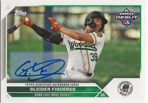 2023 Topps Pro Debut ~ GLEIDER FIGUEREO Prospect Auto #PD-115 Wood Ducks/Rangers - Picture 1 of 1