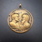 Seltene Medaille Heilig um 17xx Apostel Petrus Paulus Santa Casa Loreto 46mm 25g