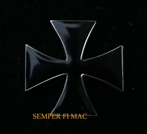 IRON CROSS HAT LAPEL PIN UP MALTESE RED BARON1 GERMAN LUFTWAFFE WW 1 BIKER WOW - Picture 1 of 1