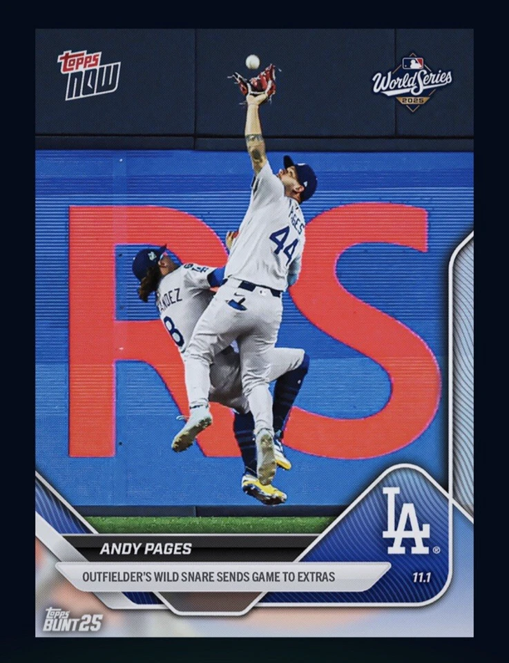 2025 TOPPS NOW-World Series Wild Catch extras-ANDY PAGES (Topps Bunt DlgitalCard - Image 1 of 1
