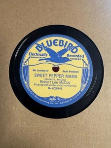 78Rpm Blues, Robert Lee McCoy 'Sweet Pepper Mama / G Man' Buff Bluebird E - Picture 1 of 4