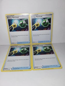 Energy Retrieval 127/159 Pokemon TCG Crown Zenith 4x Playset - Picture 1 of 2