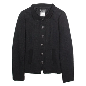 CHANEL Damen Blazer Jacke Schwarz Viskose M - Bild 1 von 8