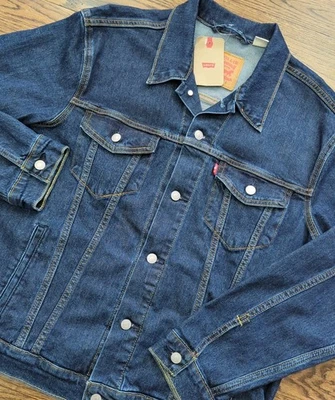 Chaqueta Levi's Trucker Para Hombre L Jean Denim Azul Índigo Nueva Con Etiquetas Foto 1 de 4