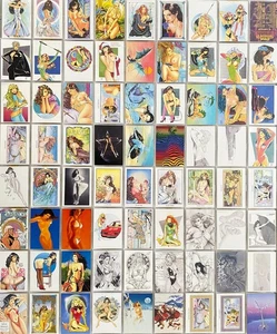 Steve Woron's Female Fantasy Art 1993 Set di 72 carte collezionabili base - Foto 1 di 4
