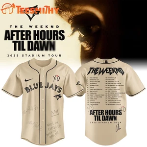 Camiseta deportiva de béisbol Toronto Blue Jay The Weeknd After Hours Til Dawn S-5XL - Imagen 1 de 3