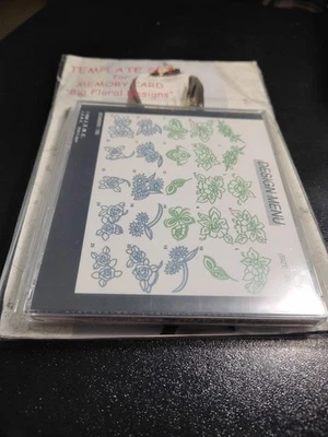 Janome Tarjeta de Memoria Grandes Diseños Florales Máquina de Coser Bordado NUEVO  Foto 1 de 3