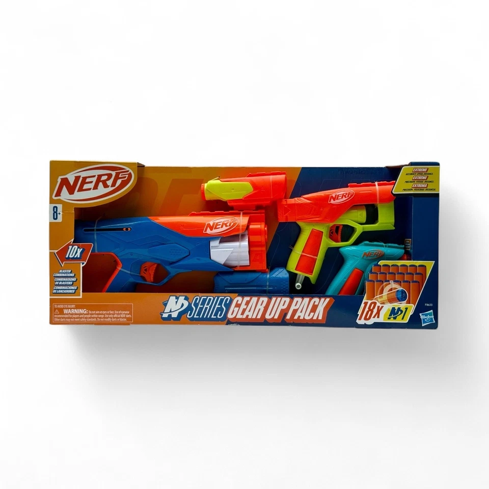 NERF N Series Gear Up Pack - 3 Blasters with 18 Darts