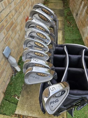 GENTS RIGHT HAND PING i3 OVER SIZE BLUE DOT IRONS  - Image 1 of 4
