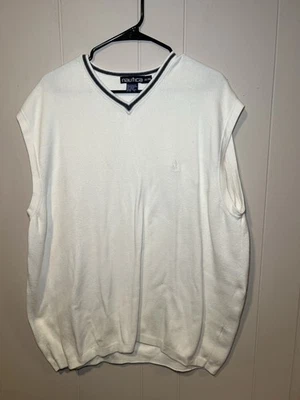 Chaleco Suéter Náutica Hombre Blanco Talla XL  Foto 1 de 4