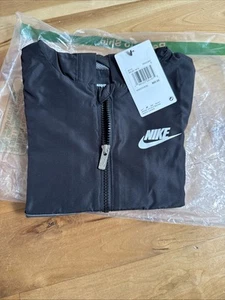 Boys Size 5 Nike Smoke Grey Zipper Bomber Jacket - Picture 1 of 3