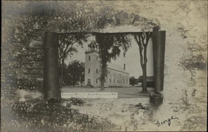 RPPC Iglesia Episcopal West Claremont New Hampshire ~ rollo de corteza de madera sintética 1907 - Imagen 1 de 2