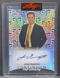 2024 Leaf Continuum Pop Century John Travolta Autogramm Schauspieler Mojo AUTO /10 - Bild 1 von 2