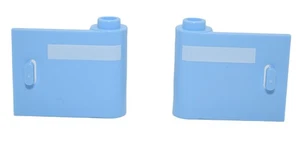 New LEGO 1x3x2 Doors Bright Light Blue w Printed White Stripe Flying Ford Anglia - Picture 1 of 4