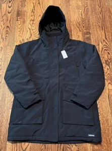Lands End Womens Large Squall Parka Jacket Black NWT - Imagen 1 de 4