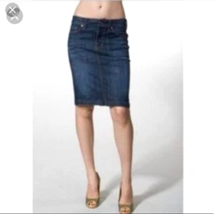 Never Worn Citizens Of Humanity NOVAK #358 Denim PENCIL SKIRT Sz 31 USA Made - Picture 1 of 3