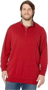 Polo Ralph Lauren Big & Tall  Luxury Jersey 1/2 Zip Red 2LT - Picture 1 of 1