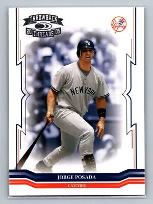 2005 Donruss Throwback Threads #20 Jorge Posada - Image 1 of 2