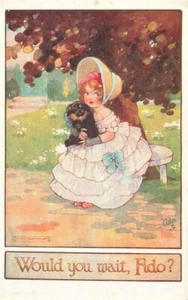 Früh würdest du warten Fido AGNES RICHARDSON Tucks Kinder Postkarte - Bild 1 von 1