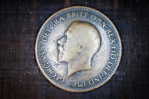 Great Britain 1931 1/2 Half Penny KM837 Bronze **VF** #GW - Picture 1 of 2