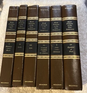 WORD PICTURES IN THE NEW TESTAMENT (6 VOLS.) By A. T. Robertson - Hardcover - Picture 1 of 9