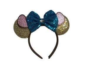 Cinderella Inspried Minnie Mouse ears headband-Disneyland-HANDMADE  - Picture 1 of 2