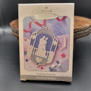 1998 Hallmark Andenken Ornament Hochzeit Erinnerungen Braut und Bräutigam Neu im Karton NEU in Box  - Bild 1 von 2