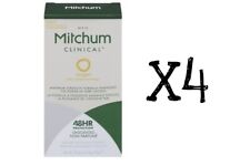4 X Mitchum Men Clinical Unscented Soft Solid Antiperspirant Deodorant 1.6oz NEW