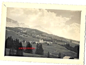 VINTAGE : 1950 DOLOMITI VAL BADIA PEDRACES FOTO DENTELLATA ORIGINALE cm 7 x 10 - Picture 1 of 2