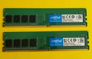 8GB CRUCIAL (2x4GB) DDR4-2133 UDIMM CT4G4DFS8213 Desktop Memory RAM - Picture 1 of 3