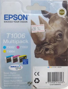 Epson T1006 Multipack, Original - T1002, T1003, T1004 (C13T14010) OVP - Afbeelding 1 van 5
